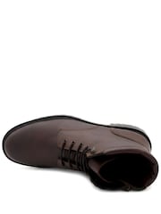 Jones Bootmaker Brown Dalmazio Leather Lace Up Boots - Image 5 of 6