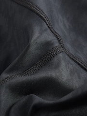 Black Embossed Zebra Print Next Active Sports Tummy Control High Waisted Full Length Sculpting Leggings - Image 5 of 6
