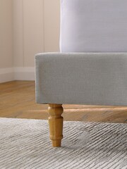 Soft Texture Light Grey Hove Upholstered Bed Frame - Image 5 of 8