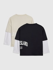 Sada 2 dvouvrstvých triček River Island - Obrázek 2 z 4