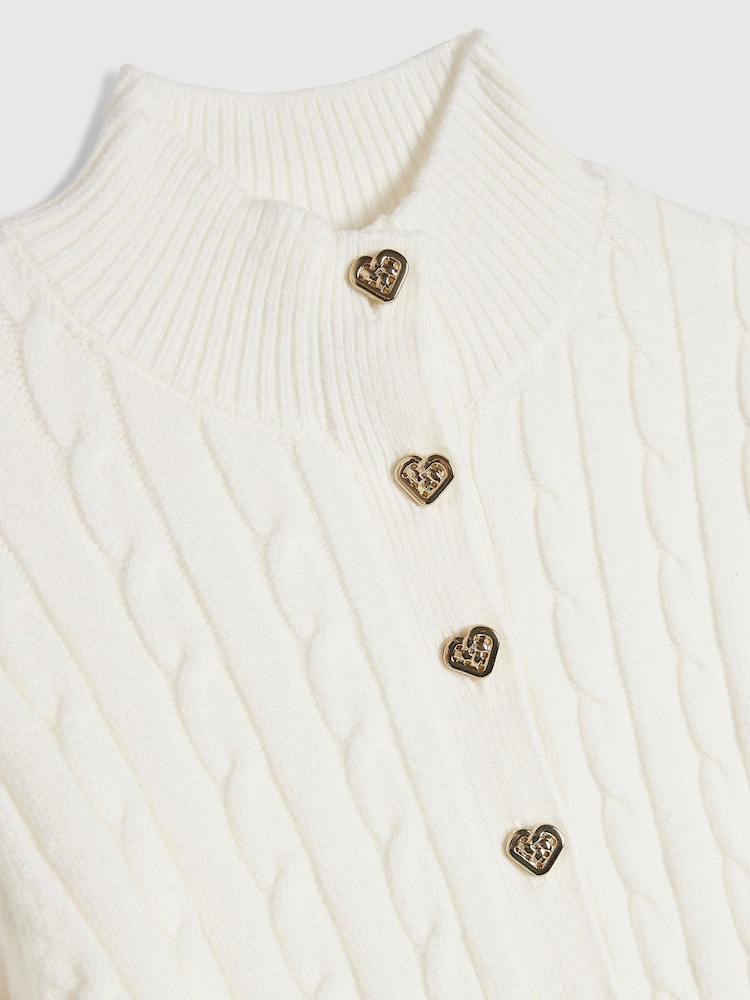 River Island Cardigan à câble en fausse fourrure et poignets Ensemble pantalon - Image 5 de 5 River Island Cardigan à câble en fausse fourrure et poignets Ensemble pantalon - Image 5 de 5