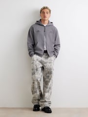 River Island Grey Oversized Sanctuaire Hoodie - Image 3 of 4