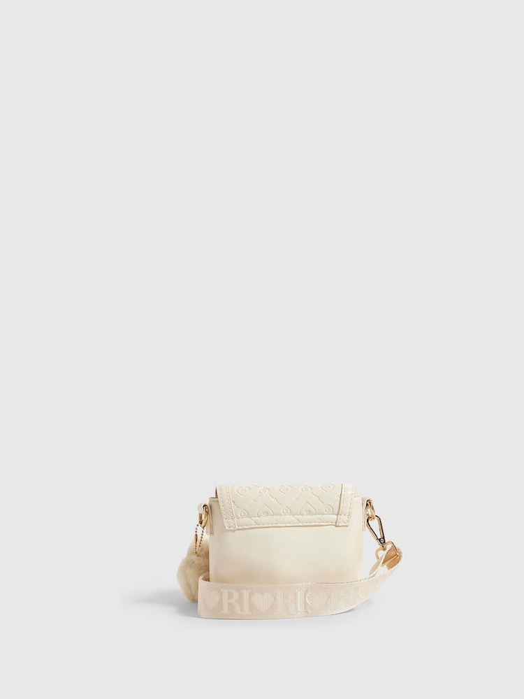 River Island Cream Monogram Kendal Cross-Body Bag - Image 2 of 5
