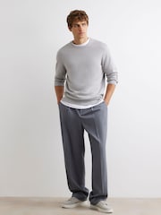 River Island Grey Essential Slim Fit Crew Neck Jumpers 2 Pack - Image 2 of 8