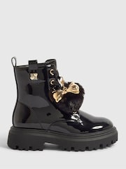 River Island Black Lace Up Boots - Image 1 of 5
