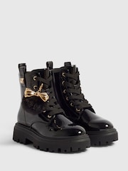 River Island Black Lace Up Boots - Image 3 of 5