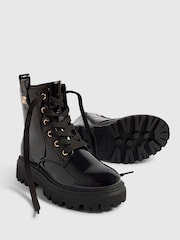 River Island Black Lace Up Boots - Image 4 of 5