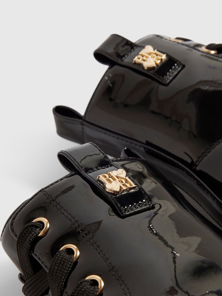 River Island Black Lace Up Boots - Image 5 of 5 River Island Black Lace Up Boots - Image 5 of 5