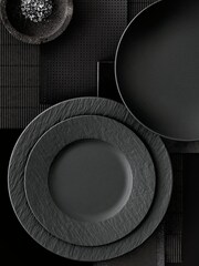 Villeroy & Boch Black Manufacture Rock Salad Plate - Image 2 of 3
