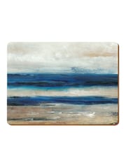 Set of 6 Blue Abstract Placemats - Image 3 of 3