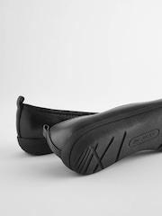 Black Leather Forever Comfort® with Motionflex EVA Ballerina Shoes - Image 6 of 9
