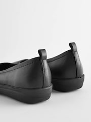 Black Leather Forever Comfort® with Motionflex EVA Ballerina Shoes - Image 9 of 9
