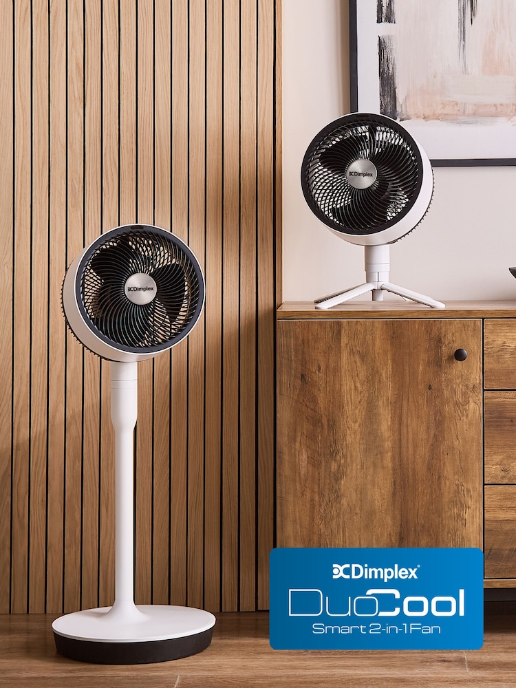 Dimplex White Duo Cool 2-in-1 Smart Electric Pedestal Fan - Image 6 of 6