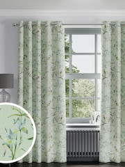 Sage Green Regency Made to Measure 100% Cotton Curtains - Image 1 of 9