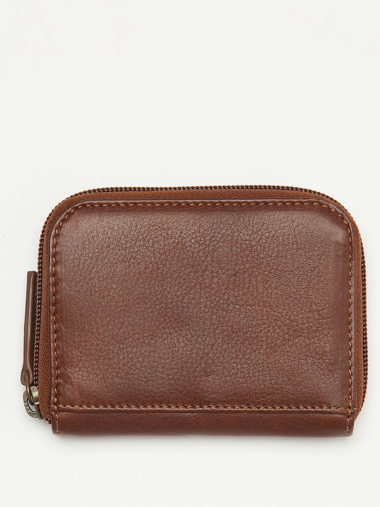 Barbour® Brown Laire Leather Purse - Image 2 of 6 Barbour® Brown Laire Leather Purse - Image 2 of 6