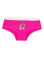 Character Pink Kids Barbie Multipack 100% Cotton Briefs 5 Packs - Image 5 of 5