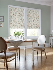 Laura Ashley Sage Apricot Summer Palace Made to Measure 100% Cotton Roman Blinds - Image 5 of 6