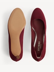 Hobbs Red Lizzie Court Shoes - Image 3 of 4