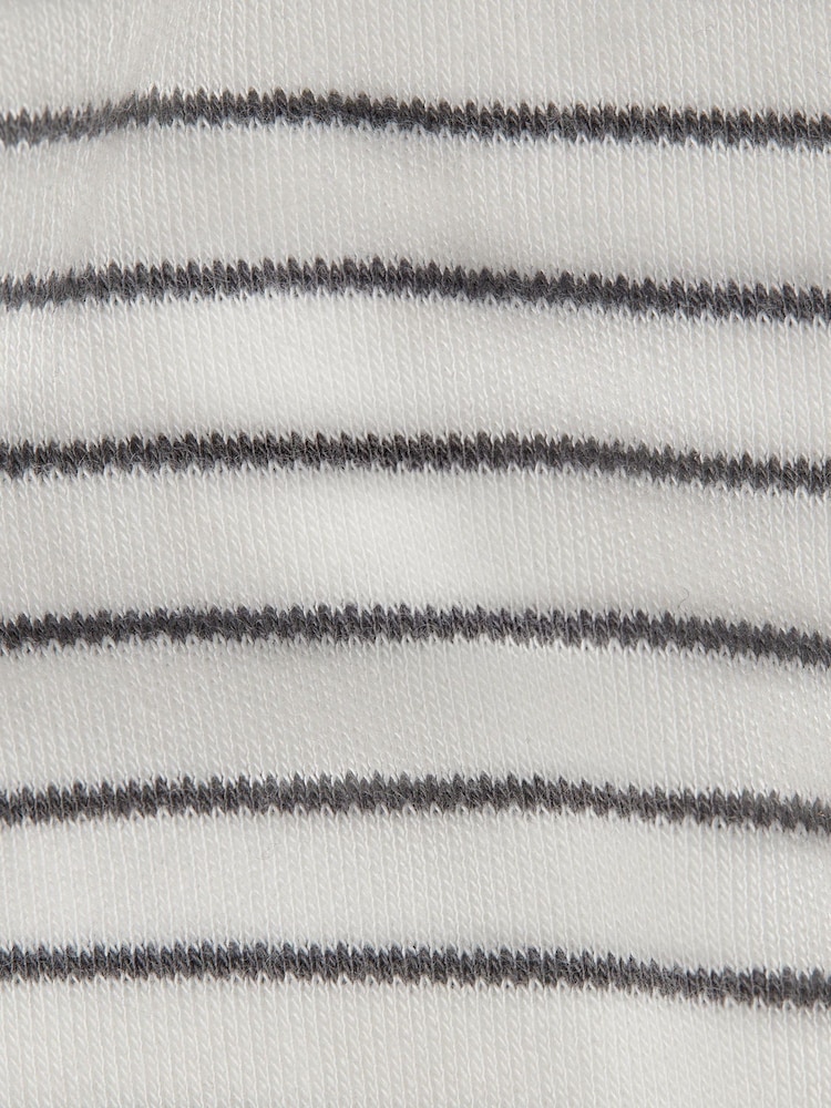 Grau/weiß - Mori – Langarm-Body aus Viskose-Baumwollmischung mit Umschlagausschnitt - Bild 2 von 2 Grau/weiß - Mori – Langarm-Body aus Viskose-Baumwollmischung mit Umschlagausschnitt - Bild 2 von 2