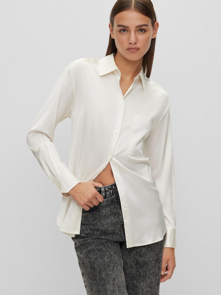 HUGO Elodina White Blouse - Image 1 of 6 HUGO Elodina White Blouse - Image 1 of 6