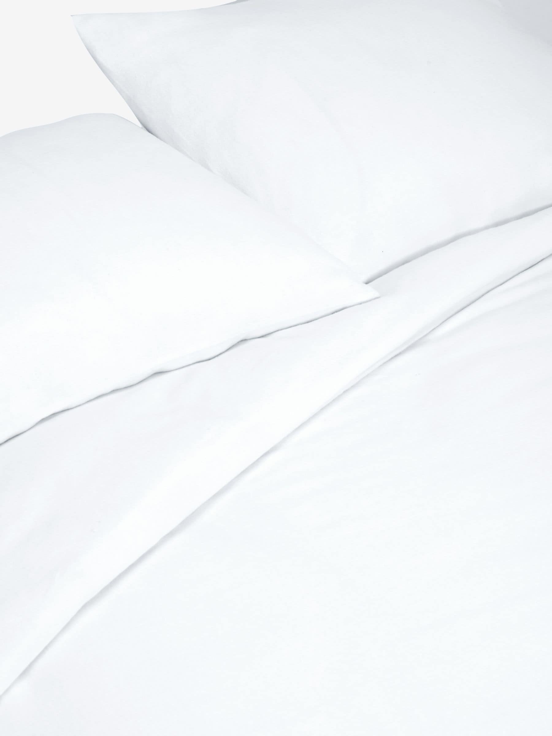 Buy White Brushed Supersoft 100 Cotton Duvet Cover And Pillowcase Set from Next Ireland