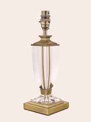 Laura Ashley Brass Carson Crystal Table Small Lamp Base - Image 4 of 6