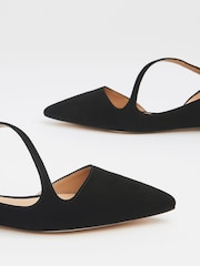 LK Bennett Black Pandora Flat Victoria Pattern Shoes - Image 4 of 4