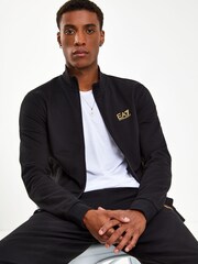 Emporio Armani EA7 Zip 100% Cotton Tracksuit - Image 3 of 8