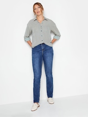 Long Tall Sally Blue Stripe Shirt - Image 3 of 4