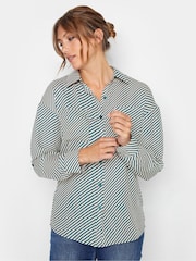 Long Tall Sally Blue Stripe Shirt - Image 4 of 4