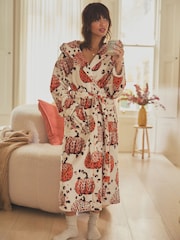 Ecru Cream Autumn Pumpkin Dressing Gown - Image 1 of 7