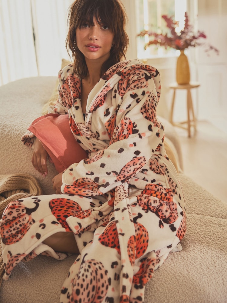 Ecru Cream Autumn Pumpkin Dressing Gown - Image 2 of 7