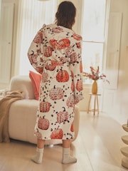 Ecru Cream Autumn Pumpkin Dressing Gown - Image 3 of 7