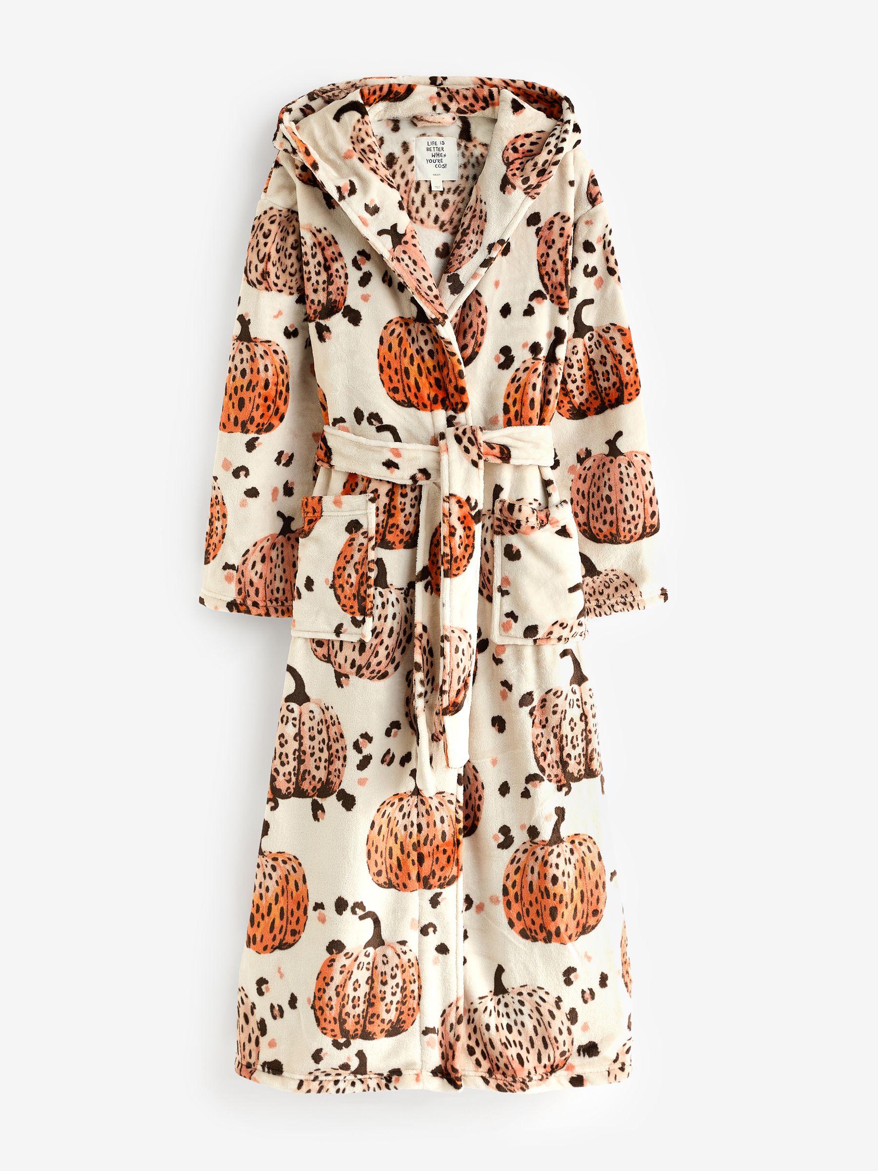 Womens leopard print dressing gown discount