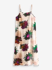 Cream/Purple Floral Viscose Slip - Image 5 of 6