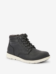 Black Warm Lined Boots - Image 2 of 5