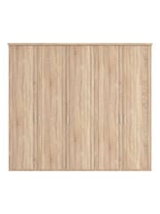Wiemann Rustic oak Torquay Wood Semi Fitted 5 Door Wardrobe - Image 3 of 4
