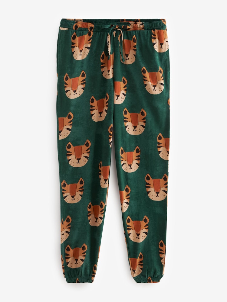 Vert à motif tigre - Pyjama manches longues 100% coton - Image 6 of 7