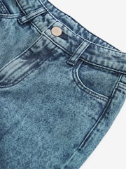 Teal Blue Cotton Mom Jeans With Elasticated Waist (3-16yrs) - Image 3 of 3