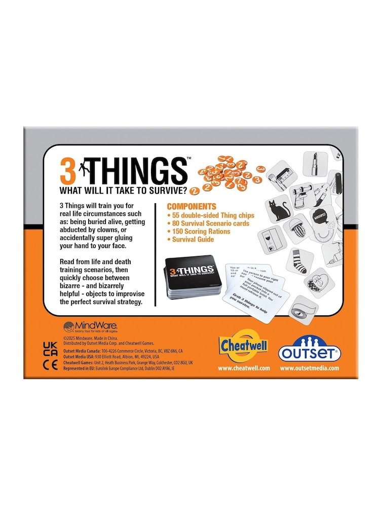 Cheatwell Games Three Things Survival Game - Image 2 of 6 Cheatwell Games Three Things Survival Game - Image 2 of 6