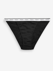 White/Black/Grey Tanga Logo Knickers 4 Pack - Image 7 of 9