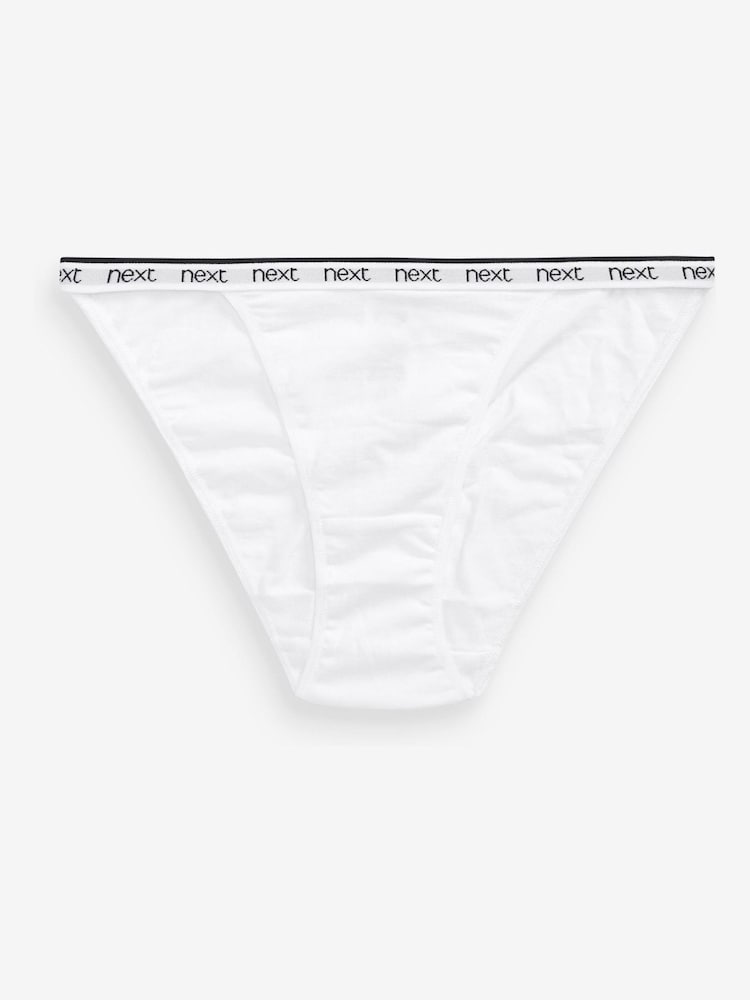 White/Black/Grey Tanga Logo Knickers 4 Pack - Image 9 of 9
