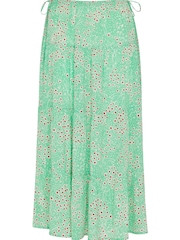 Whistles Green Daisy Meadow Tie Side Skirt - Image 4 of 4