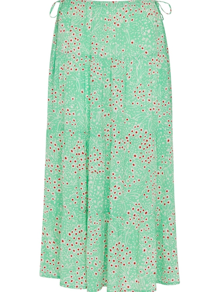 Whistles Green Daisy Meadow Tie Side Skirt - Image 4 of 4