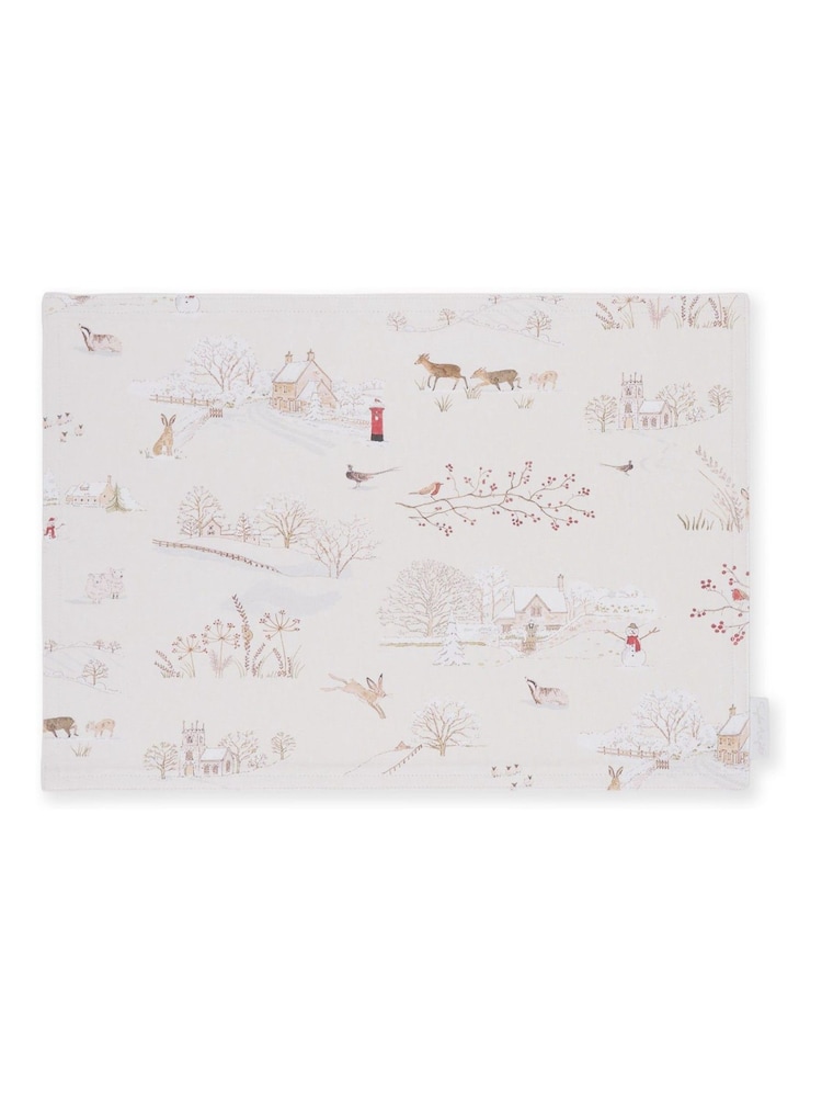 Sophie Allport Set of 2 Snowy Village Washable Placemats - صورة 2 من 2 Sophie Allport Set of 2 Snowy Village Washable Placemats - صورة 2 من 2