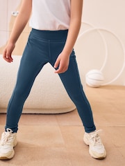 Navy Blue Sport Leggings (3-16yrs) - Image 1 of 4