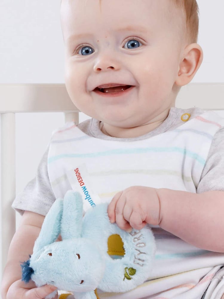 Rainbow Designs Grey Eeyore Comforter And Ring Rattle - Image 2 of 4