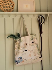 Sophie Allport Green Tails & Trails Tote Bag - Image 1 of 2