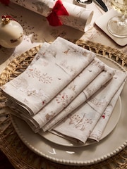 Sophie Allport Set of 4 Snowy Village Napkins - صورة 1 من 2