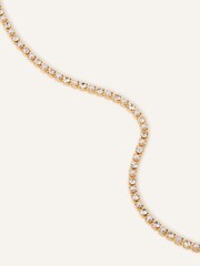 Accessorize Gold-Plated Pearl Sparkle Tennis Bracelet - Image 1 of 2